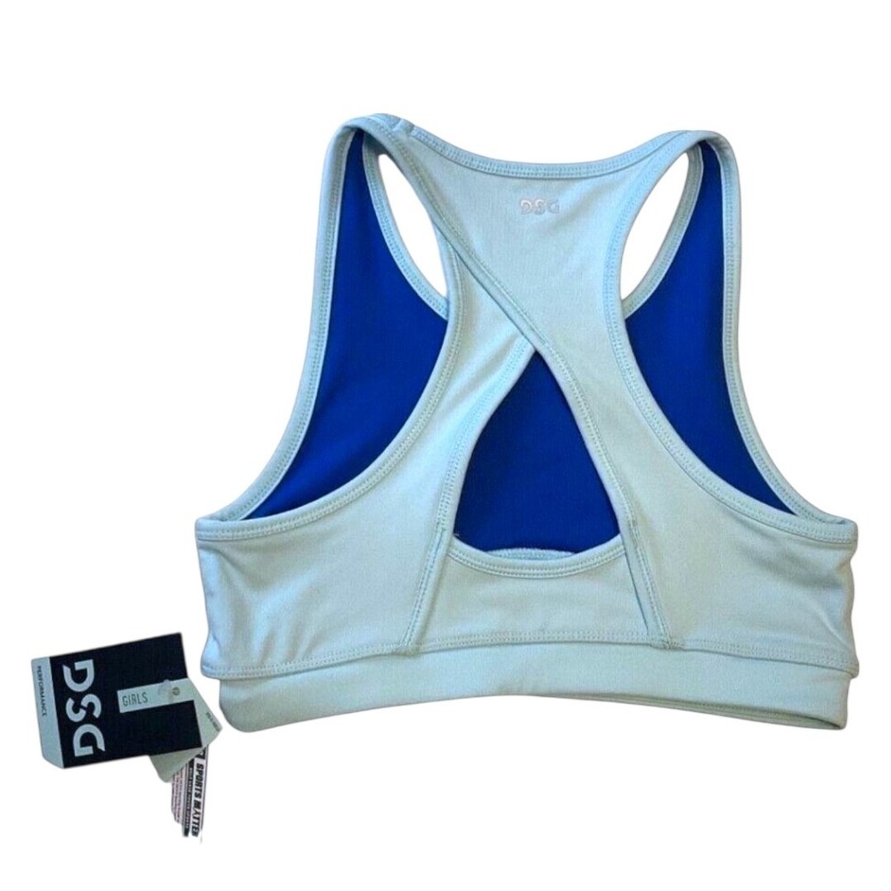 Dick's Sporting Goods DSG Girl's SZ‎ L (14) Sports Bra Light Blue - Picture 2 of 6
